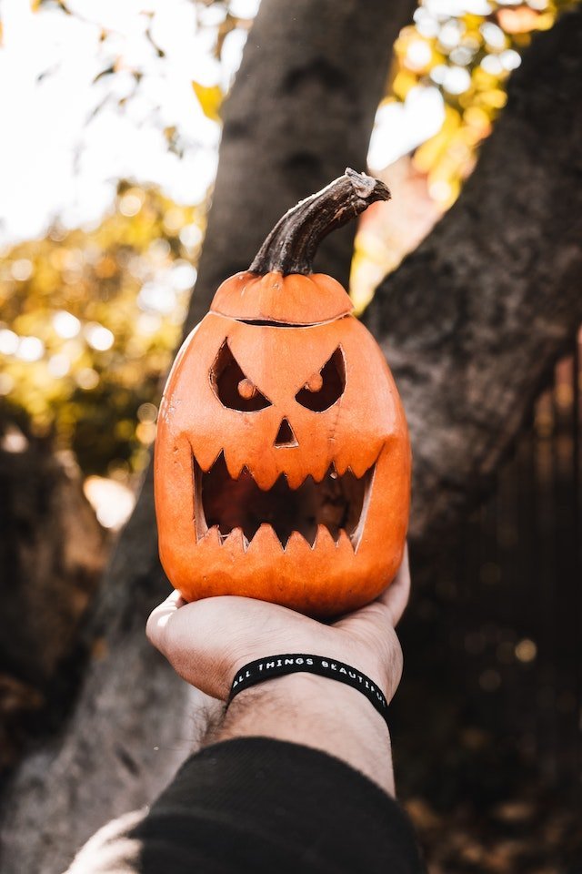 Modern Halloween pumpkin