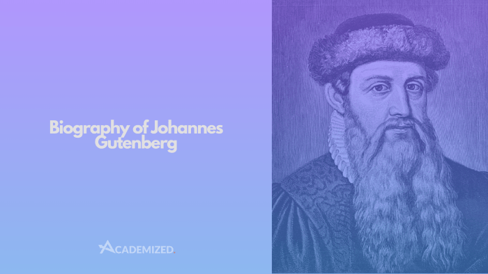 Biography of Johannes Gutenberg