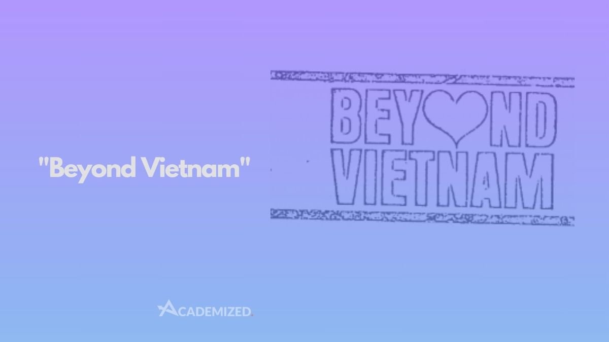 "Beyond Vietnam"