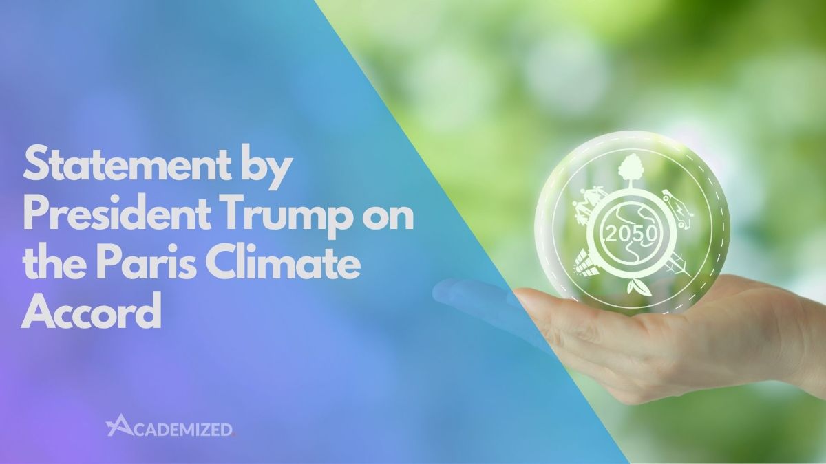 Statement by President Trump on the Paris Climate Accord