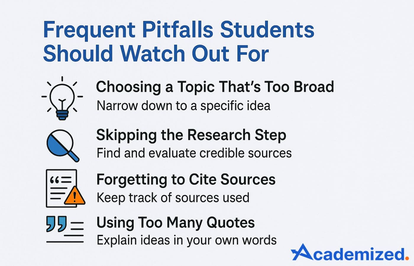 Common Mistakes to Avoid in Research Paper Writing