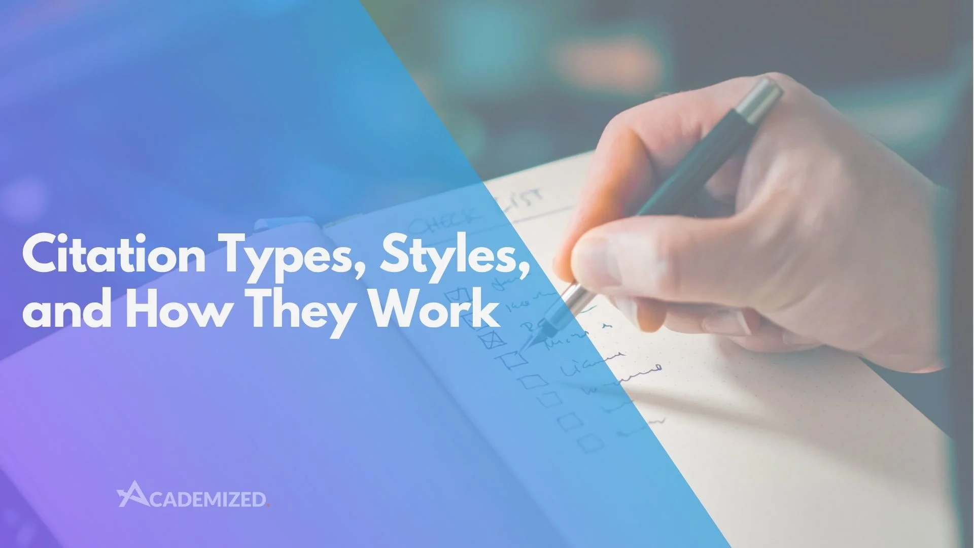 citation styles, types and how to use explanation